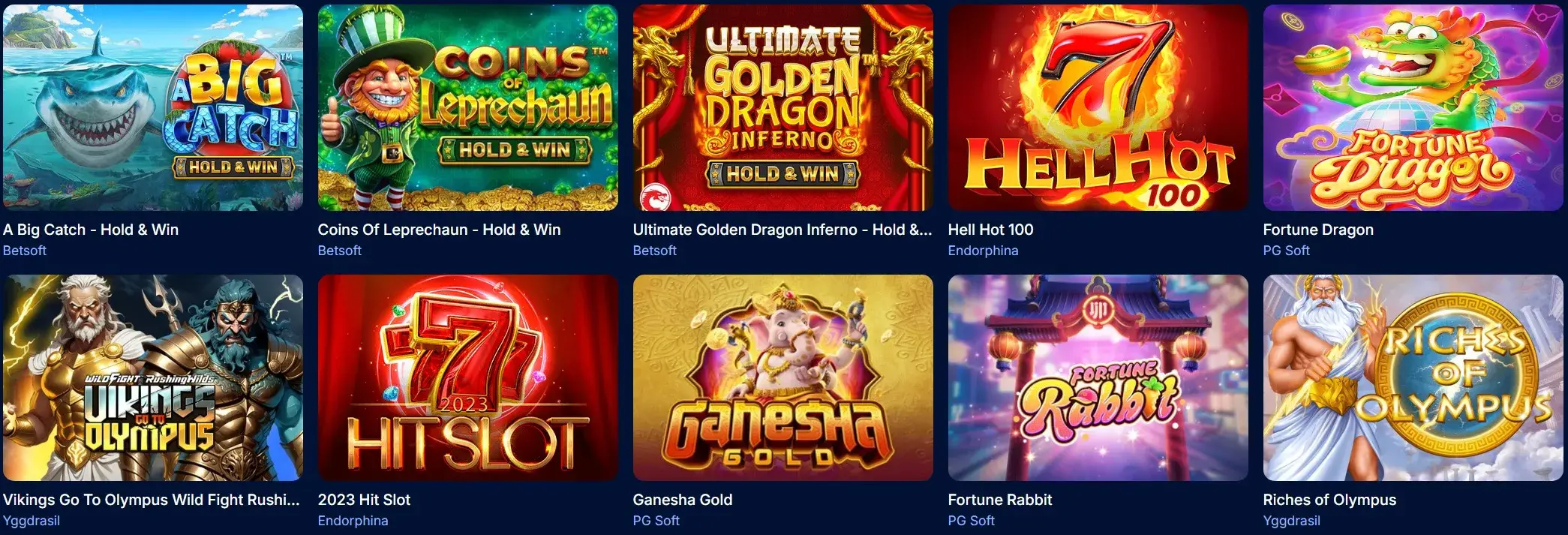 Slots bei Spinny Casino